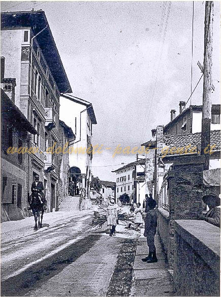 il Conte Guido Forlani a cavallo a Borgo Pra