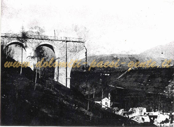 F159 Viadotto feroviario sull'Ardo, Abbattuto dalle truppe italiane in ritirata dopo Caporetto, Belluno novembre 1917
