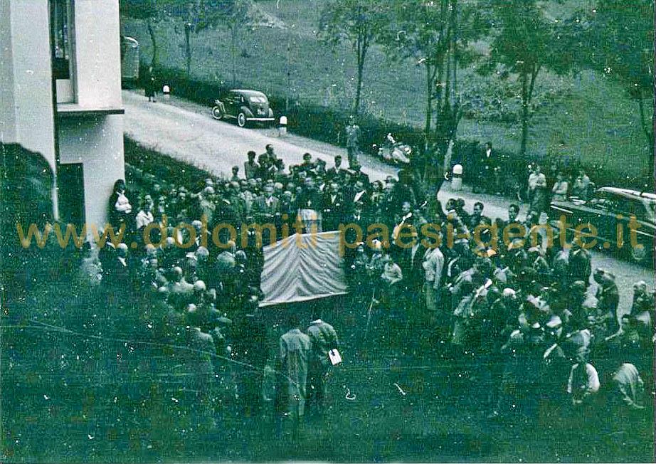 Inaugurazione Caserma  vigili del fuoco Pieve di Cadore 11 settembre 1955